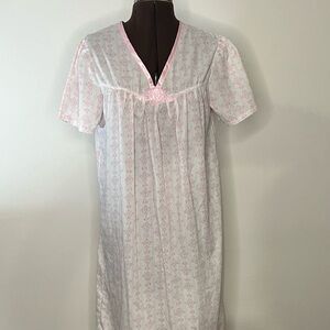 2 for $40 Pink and white floral cotton night gown​
